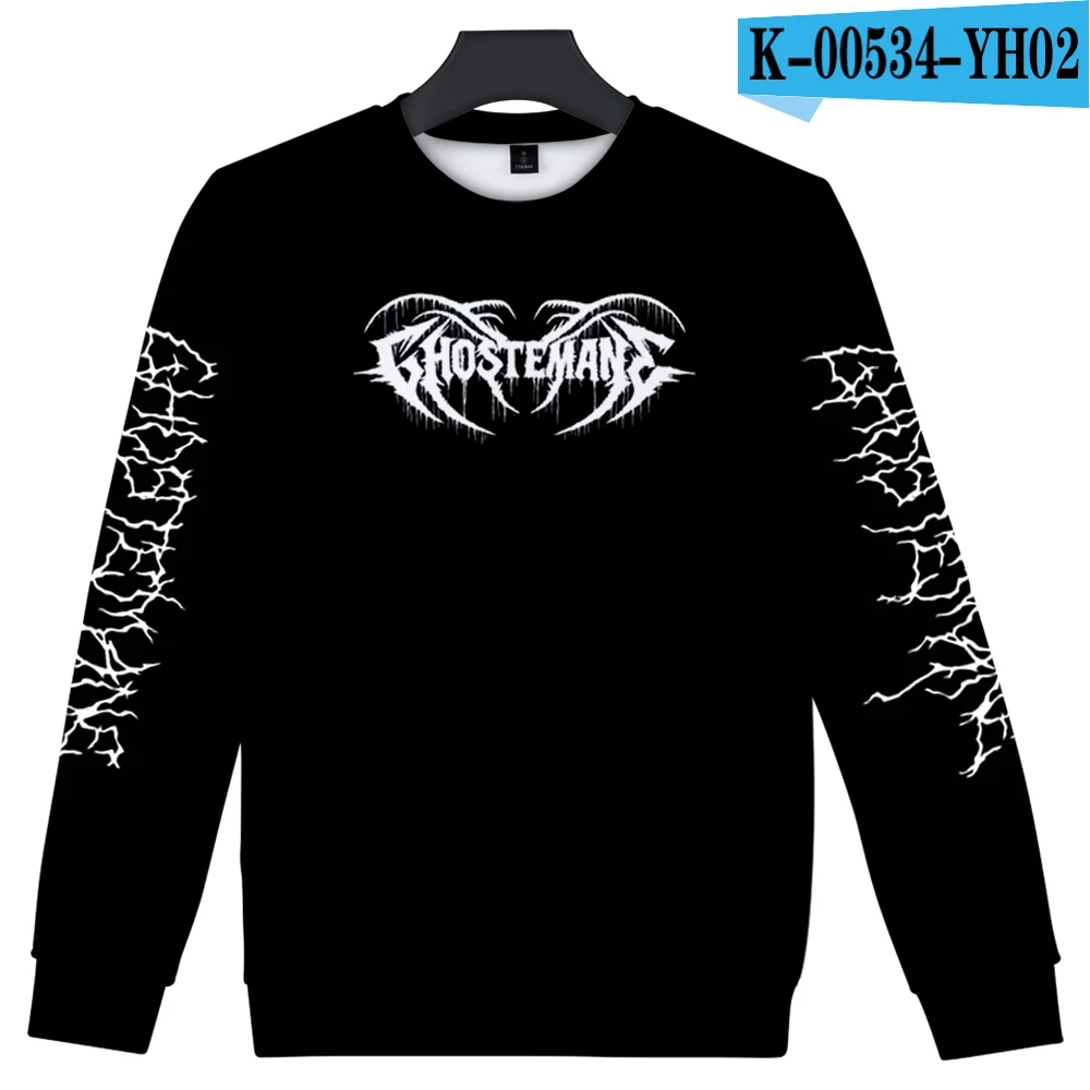 

Пуловеры с круглым вырезом, свитшот для мужчин и женщин, повседневная одежда в стиле Харадзюку с круглым вырезом, одежда ghosteгрин World Tour, рок, ...