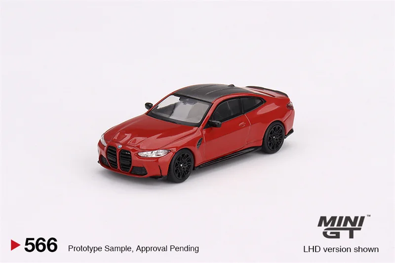 

MINI GT 1:64 M4 Competition G82 Toronto Red Metallic Die-Cast Car Model Collection Miniature
