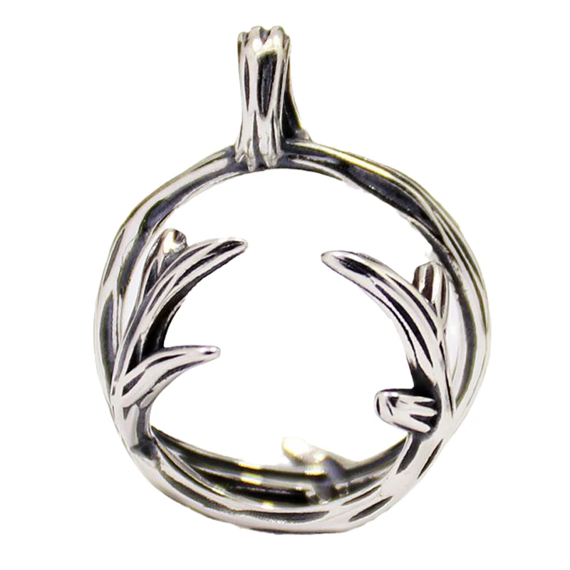 12mm-25mm Hot Sale S925 Sterling Silver Necklace Pendant Empty Bead Cage DIY Suitable for Inlaid Gem Jewelry Accessories