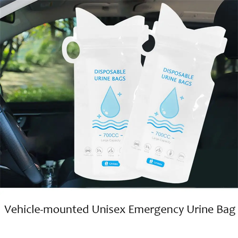 

ml Jam Mini Toilet Unisex Mobile Toilets Self-driving Travel Car Urine Bag Emergency Urine Bag Vomit Bags Sealed Zipper