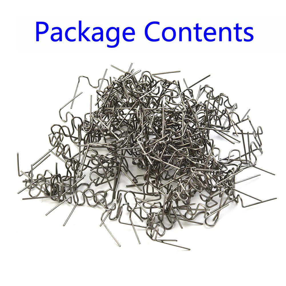 

Garden Outdoor Wave Staples Welding Nail Parts Pre-Cut Replacements Silver Stainless Steel 500 PCS Accessories