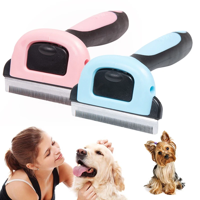 

Professional Pet Deshedding Brush Dog Hair Removal Comb Cat Brush Rake Puppy Grooming Tools Remove Dead Hair Knot pet Comb
