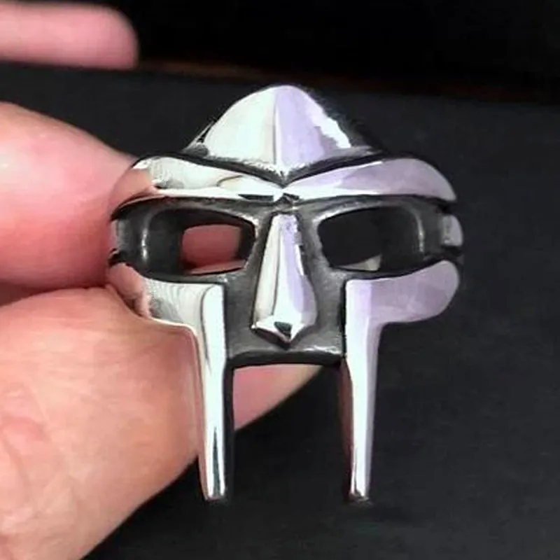 MF Doom вечная маска Гладиатор мужское кольцо из нержавеющей стали в стиле панк
