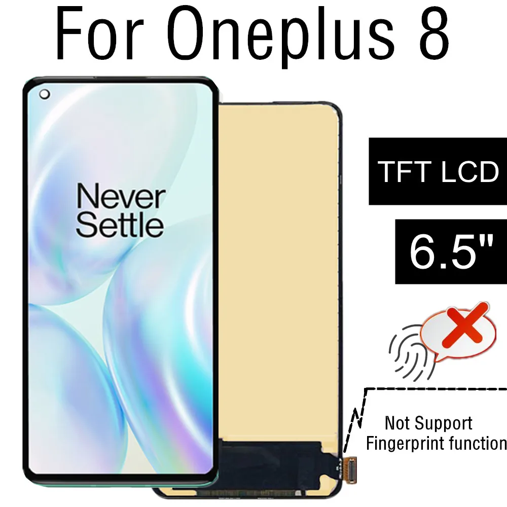 

6.55" TFT LCD For Oneplus 8 LCD Display IN2013 IN2017 Touch Screen Digitizer Assembly For Oneplus 1+8 LCD