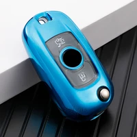tpu car key case cover for buick verano gx gl6 encore for opel vauxhall astra k corsa e transparent key protector shell