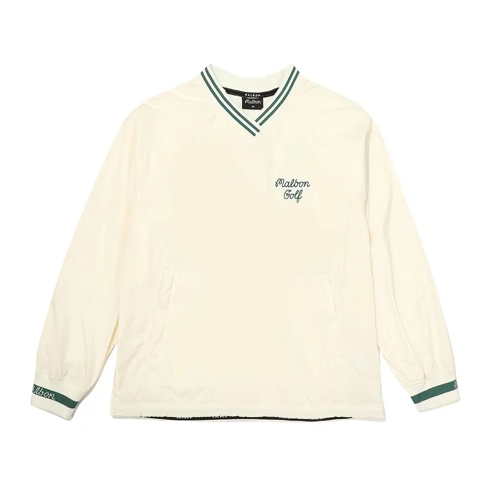 Golf Wear for Men Outdoor Casual Jacket V Neck Design Brand Clothes Fashion All Match Coat for Men and Women