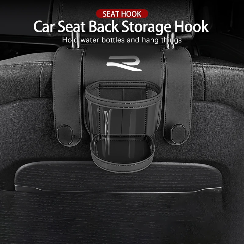 Фото Двойной держатель для стаканов на спинку сиденья для VW R Golf Passat mk5 Scirocco Polo Jetta GTE GTI Tiguan CC T-ROC Sharan Touareg Touran №5