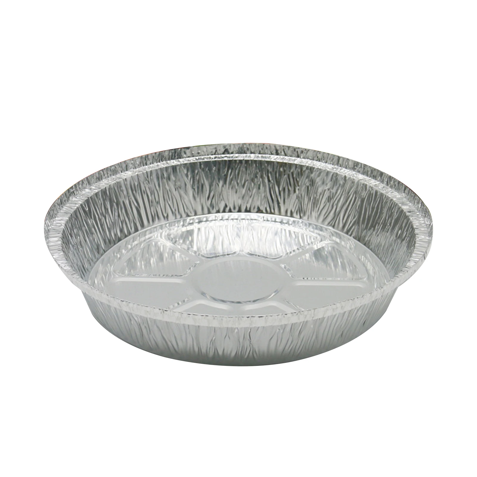 

125pcs/pack Ovens Refrigerators Recyclable BBQ Bowl Aluminum Foil Pan Disposable Stackable For Cooking Baking Round Pizza 7inch