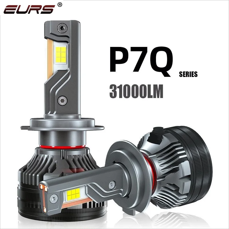 

EURS Car LED Headlight H7 LED H4 H1 H8 H9 H11 H10 HB3 9005 HB4 9006 9012 6000K 31000LM Auto LED Lamp Bulbs Turbo Fog Lights 12V