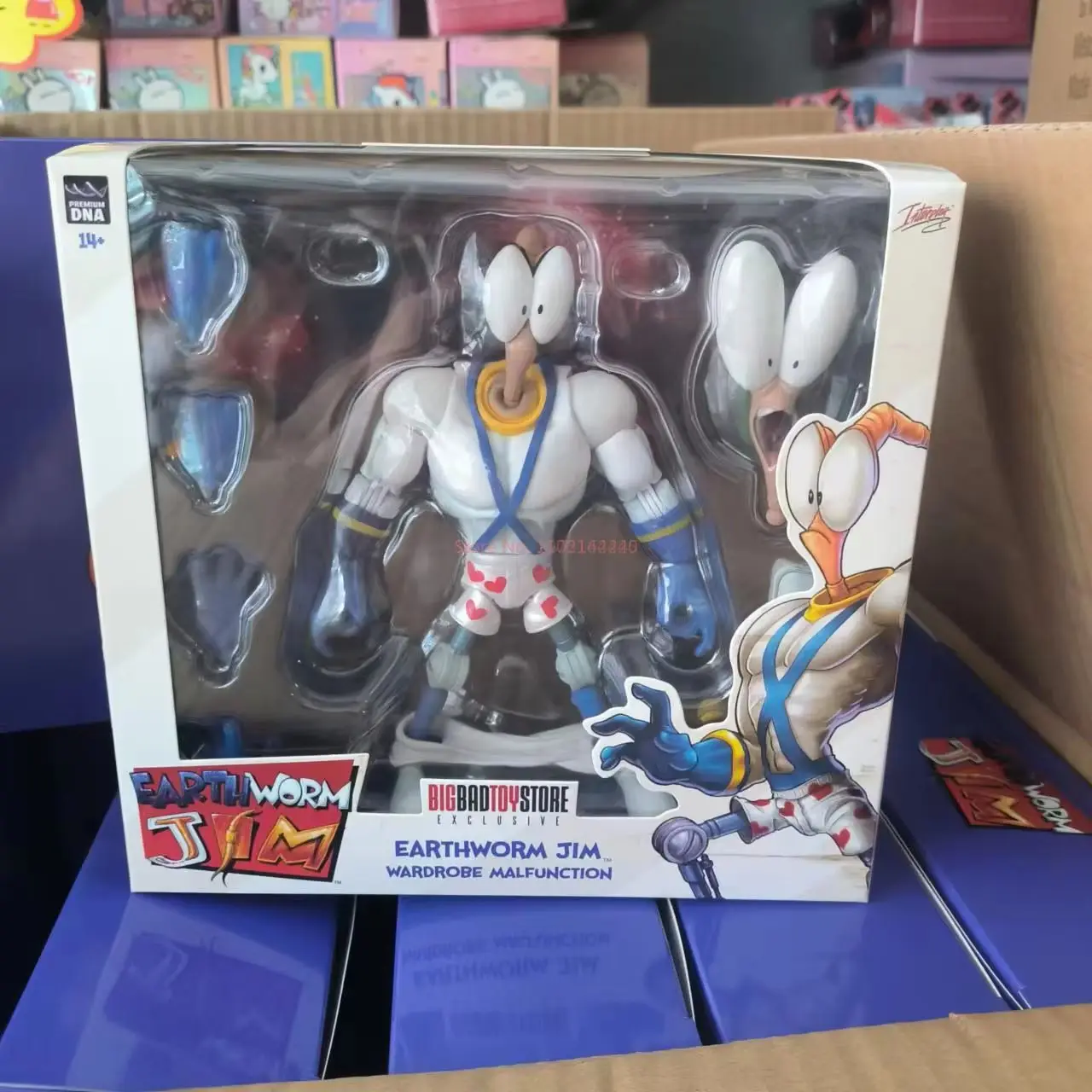 Оригинальный Earthworm Jim 2.0 Pdna 1/12 Psy Crow Bob The Killer Фигурка Worm Body Psy-Crow Коллекционная