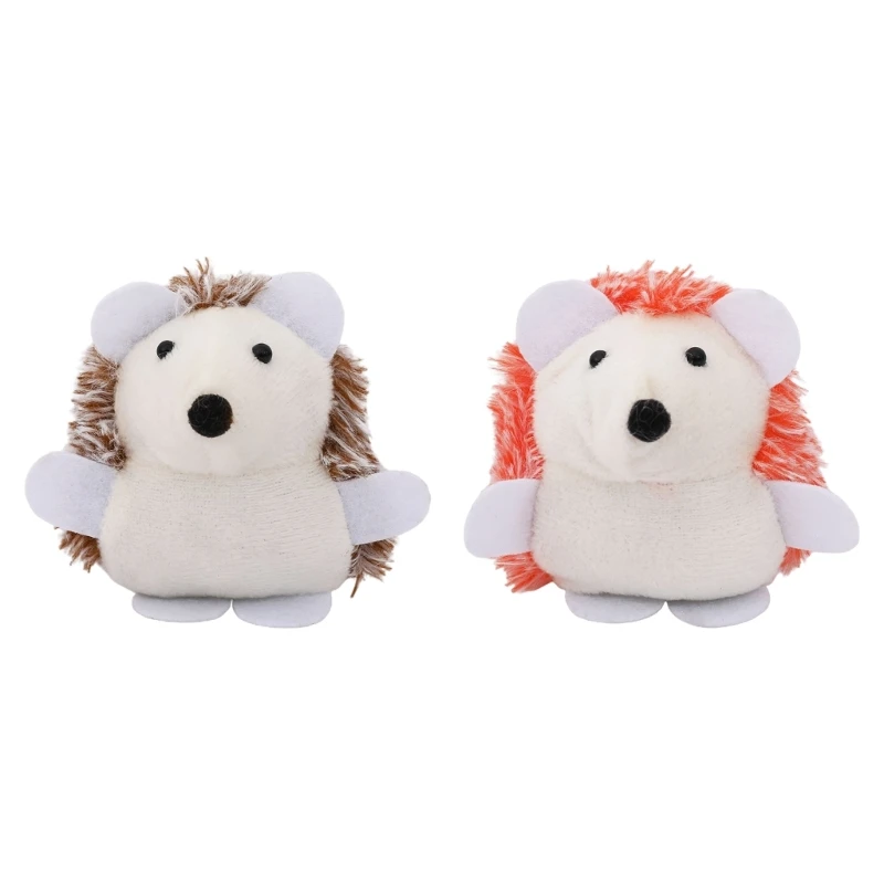 Wind up Plush Hedgehog Cat Toy Durable Vibrating Cat Toy Interactive Cat Toy