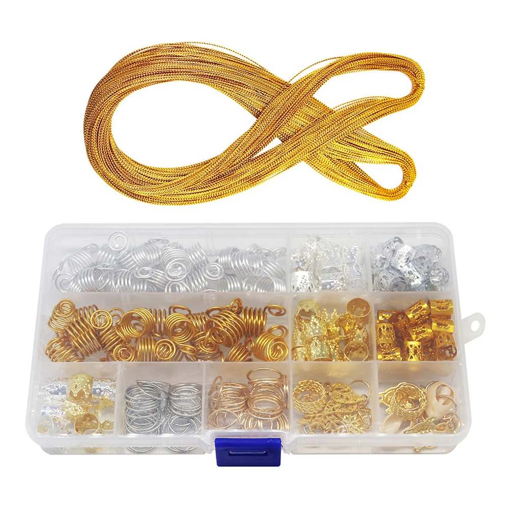 

1 Set Hair Charms Hair Rings Hair Accessories for Braids Beard Beads Accessories