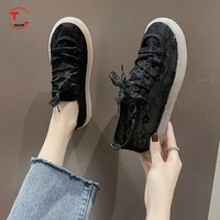women shoes 2022 new arrival summer small white shoes women lace mesh hollow out single shoes fashion flat shoes casual shoes