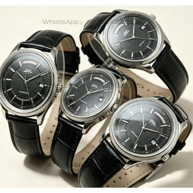 Фото Часы Paris Nail Dial с двойным календарем, полностью автоматические, механические, с черным циферблатом. №1