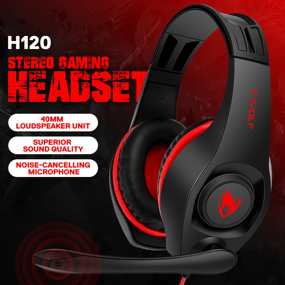 

3.5MM Computer Laptop Headphones 40mm Big Driver Bass Stereo Wired Gaming With Microphone Headphones For Game XBox PS4 PC Laptop