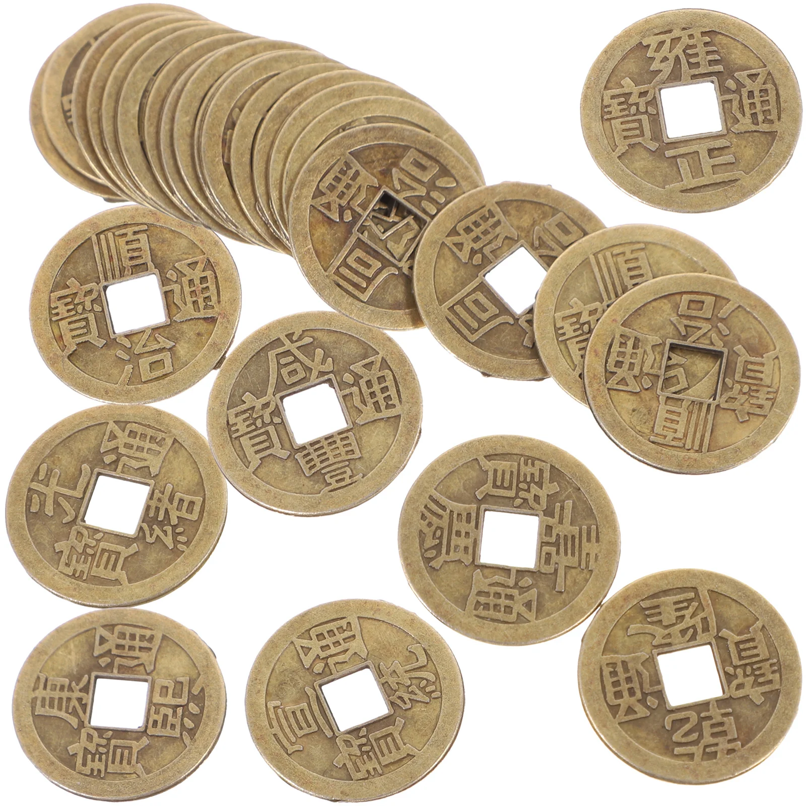 

Chinese Coins Coin Shui Feng Charms Money Chinas Lucky New Gifts Fake Ancient Knot Ching I Copper Toy Accessory Gadgets Year