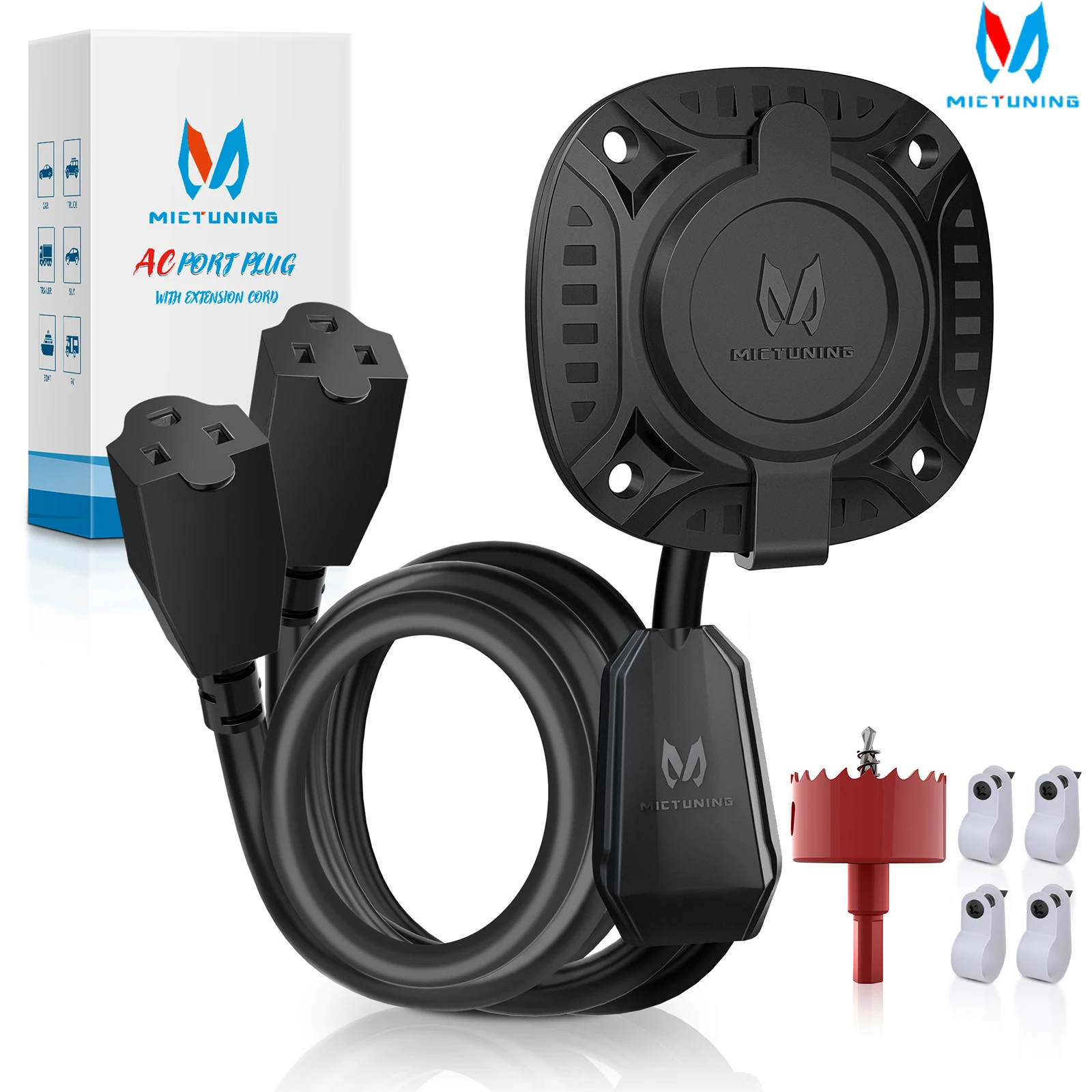 MICTUNING 15 А 125 В переменного тока модернизированная вилка порта для автофургона с