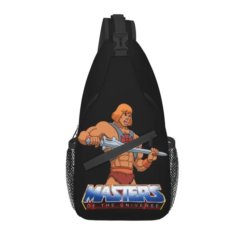 

Masters Of The Universe Logo Sling Chest Bag Custom Eternia He-Man Shoulder Crossbody Backpack for Men Travel Hiking Daypack