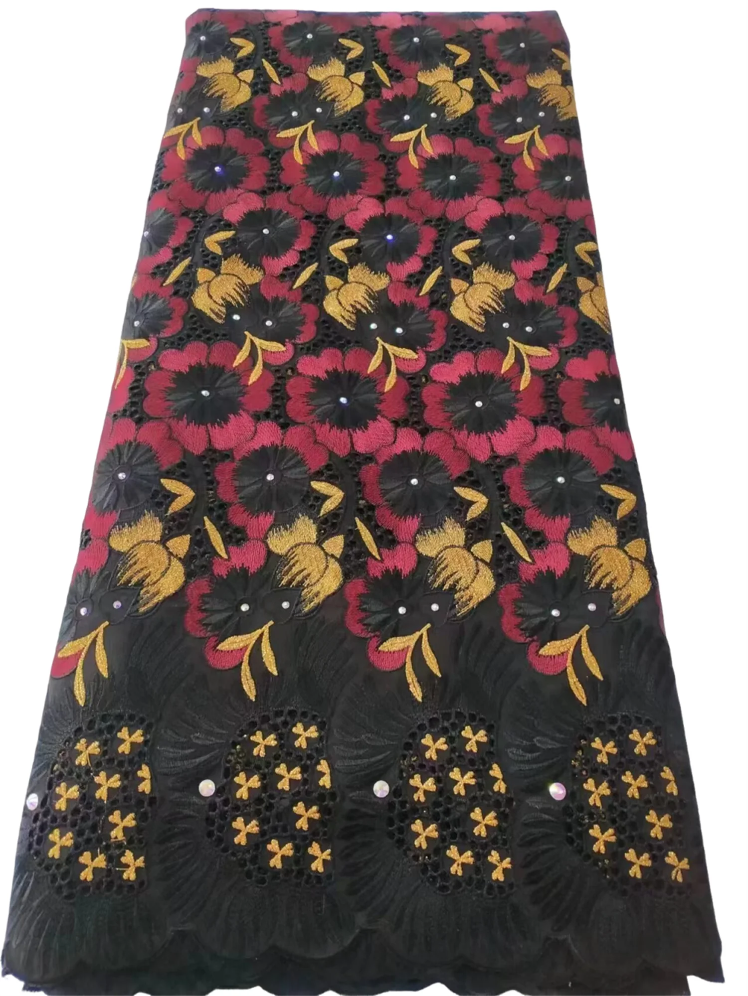 Роскошная оригинальная африканская швейцарская вуаль кружевной материал