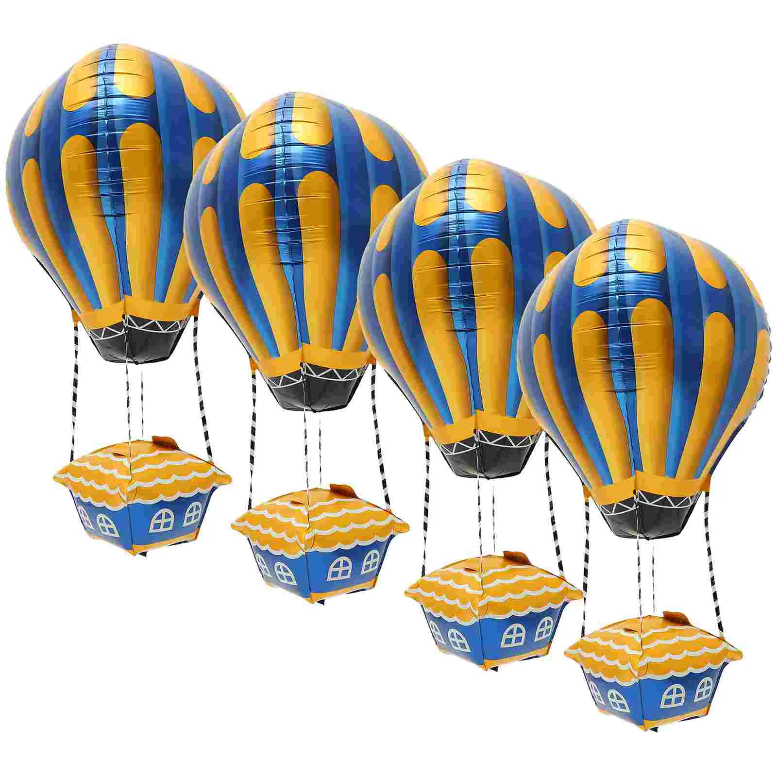 

4 Pcs Kids Party Balloon Birthday Supplies Aluminum Film Hot Air Wedding Decorations Balloons Classroom