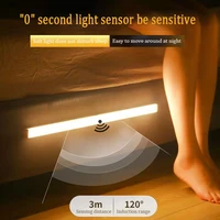 1000mah led motion sensing strip cabinet lamp rechargeable usb wireless closet night lights pir slim bedroom decorative lighting