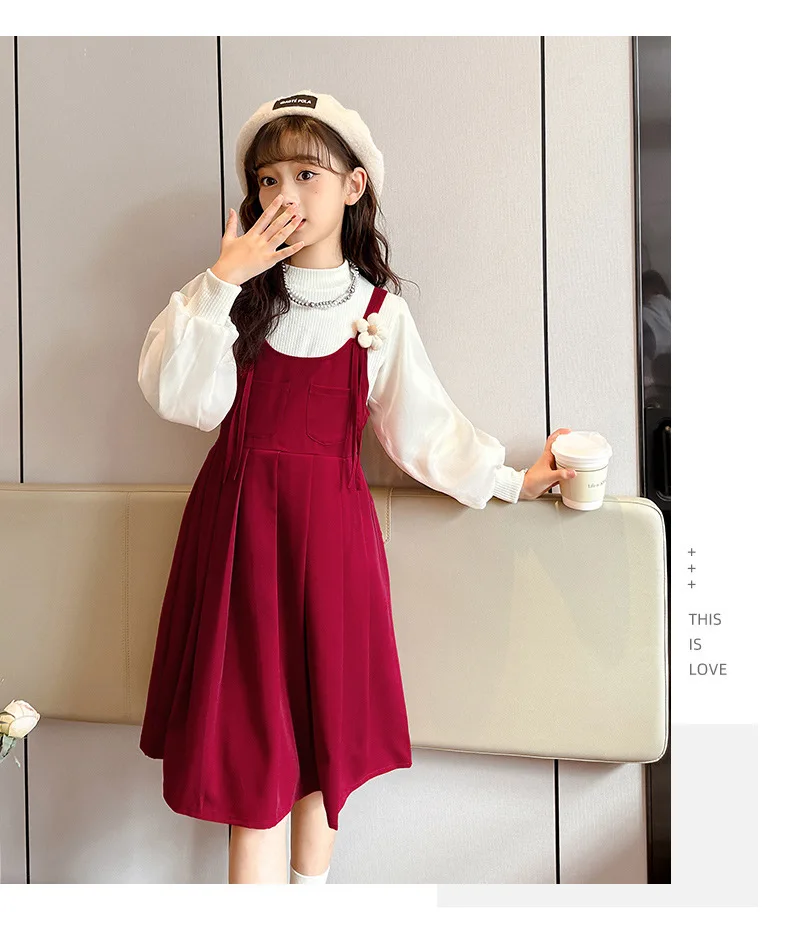 Костюм для девочек новинка 2023 весенне-осенние комплекты в Корейском стиле