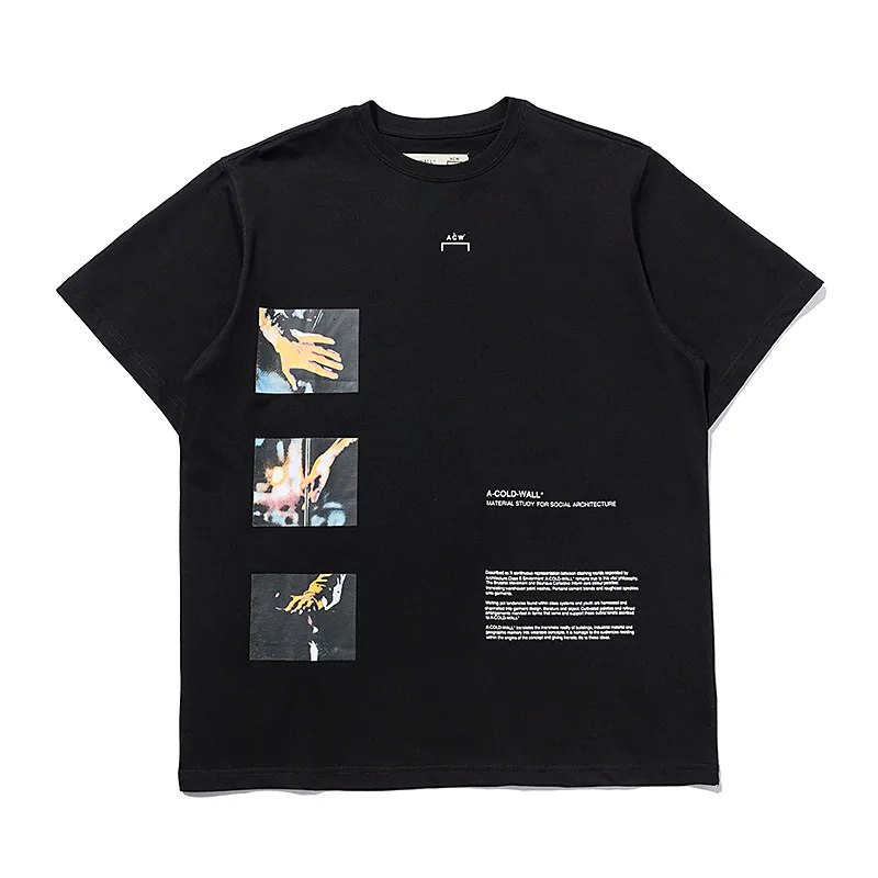 

High Quality Slightly Loose A-COLD-WALL* T-shirt Men Women Solid Embroidery Small Logo A COLD WALL Tee ACW tshirt