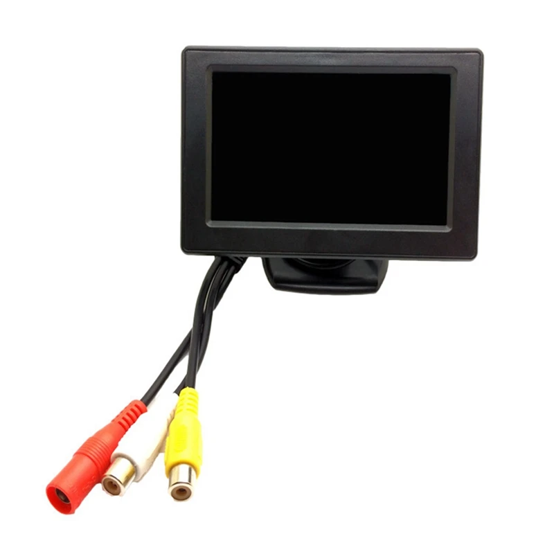 

4.3Inch LCD Rearview Monitor Car Rear View Camera Reversing Parking System Part Waterproof Night Vision Reversing Backup