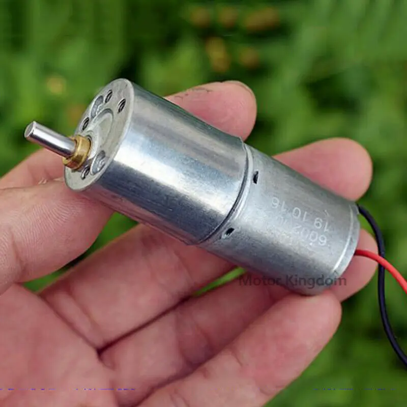 Постоянный ток 3,7 в, 34 об/мин/постоянный ток 12 В, 45 об/мин, большой крутящий момент, 25 мм, стандартная металлическая фотография для робота-автомобиля