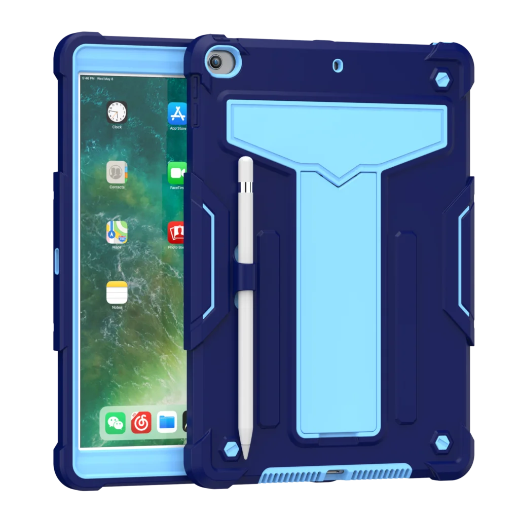 

Противоударный бронированный чехол-подставка для планшета Apple iPad 7 10,2 Air3 10,5 2019 8 10,2 2020 9 10,2 2021 Air4 2020 Pro11 2020 Mini6 чехол