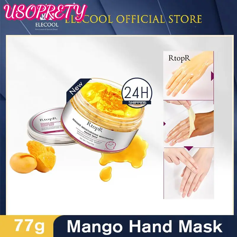 

RtopR 50g Mango For Hands Mask Hand Wax Whitening Moisturizing Repair Exfoliating Calluses Film Anti-Aging Hand Skin Cream