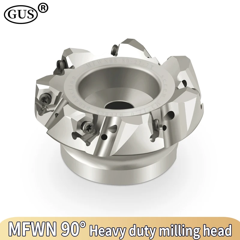 MFWN MFWN90 градусов тяжелой резки плоские фрезерные головки диск 50 63 80 100 3T 4T 5T 6T 7T для