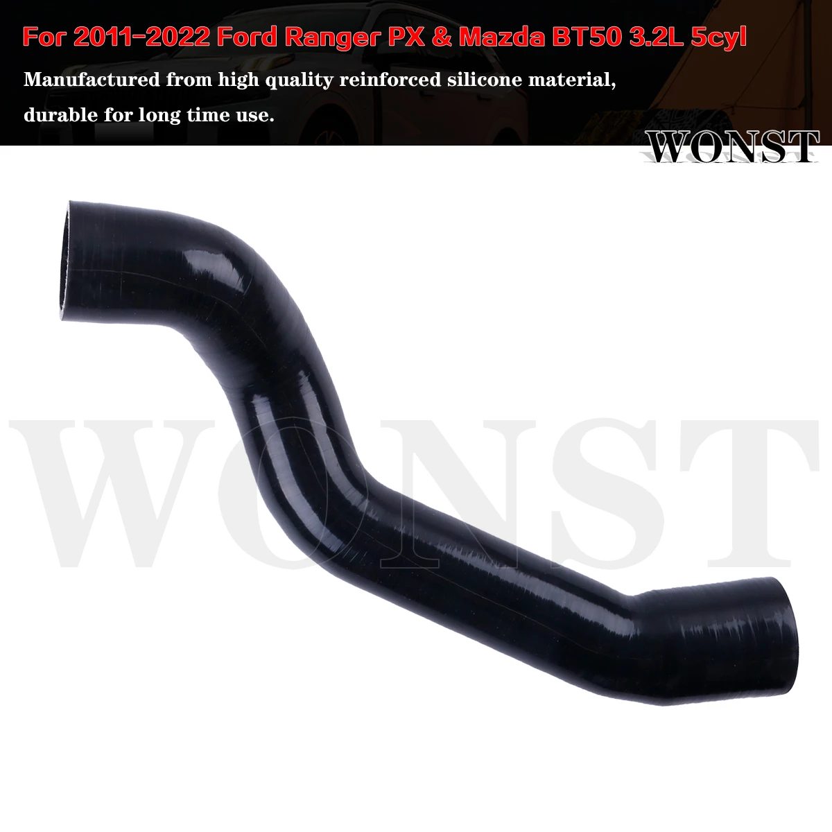 Фото Комплект силиконовых шлангов для интеркулера для Ford Ranger PX и Mazda BT50 3.2L P5AT 5-цилиндровый (2011-2022) №1
