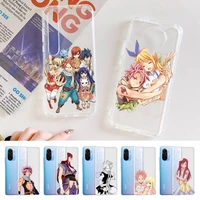 anime fairy tail phone case for samsung a51 a52 a71 a12 for redmi 7 9 9a for huawei honor8x 10i clear case