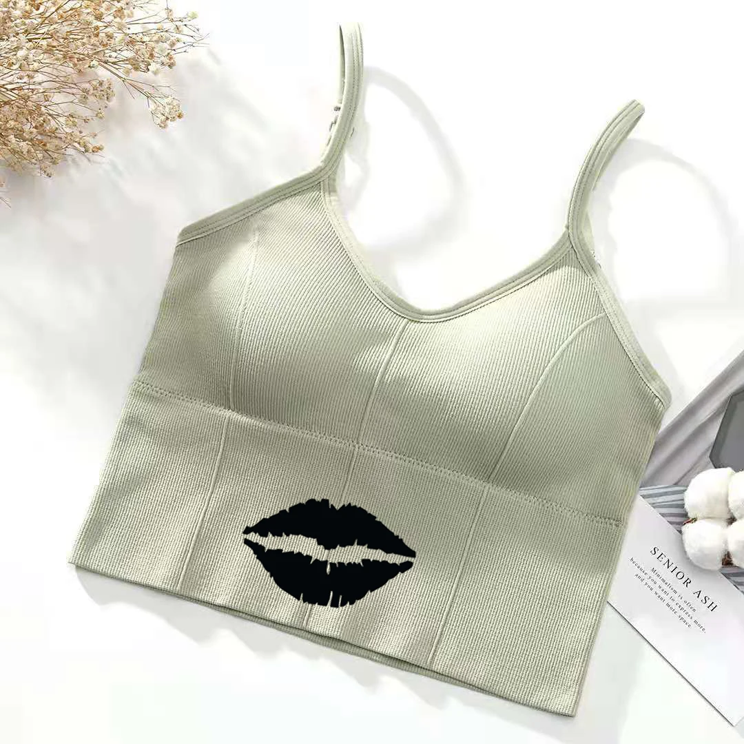 U-образный бюстгальтер на спине топ-труба женский укороченный топ сексуальное