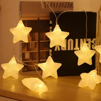 creative cute star led string lights fariy garland christmas tree decorations for home room new year holiday decor navidad light