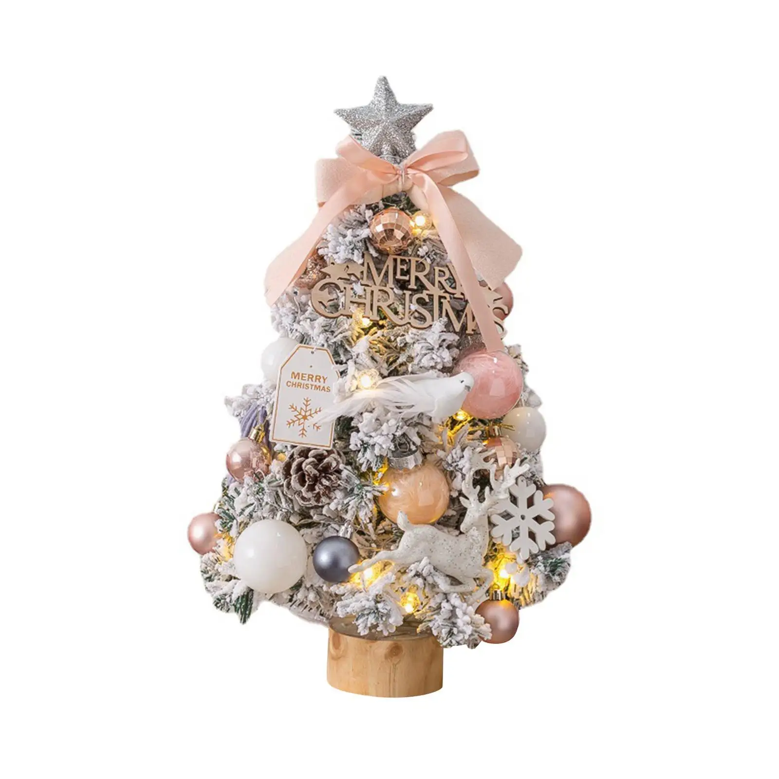 

Настольная Рождественская елка с подвесными украшениями DIY для столешницы