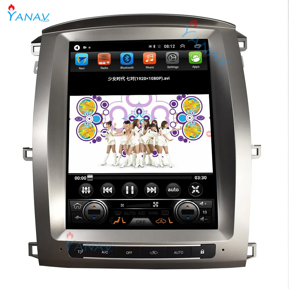 

Автомагнитола для TOYOTA LAND CRUISER LC100 2002-2007 с GPS-навигацией и вертикальным экраном