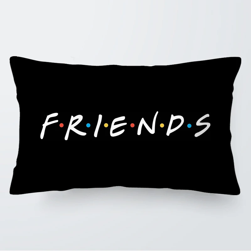 30cmx50cm 50CMX50CM black background friends Short plush fabric rectangle throw pillow covers cushion cover decorative pillows |