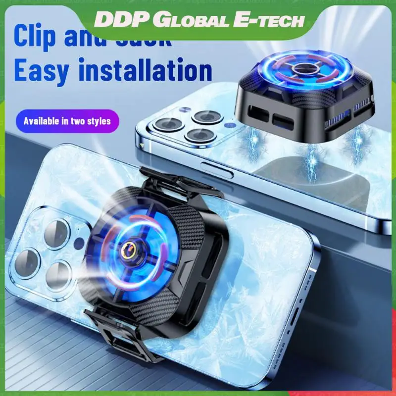

Heat Dissipation Cooling Fan Radiator Magnetic Suction Cell Phone Cooling Fan Portable For Gamers Mobile Phone Cooler Stable