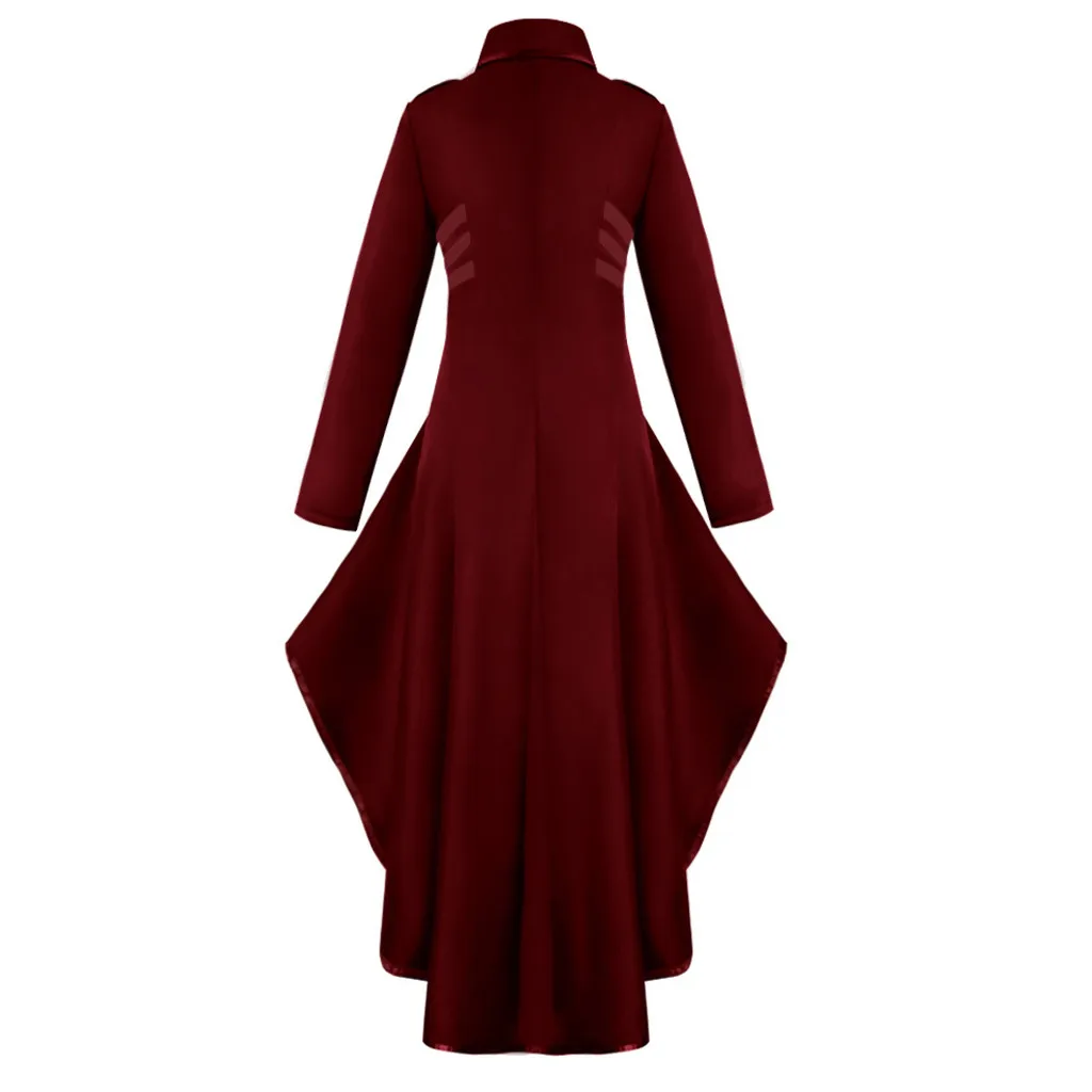 Женский двубортный тренчкот в средневековом викторианском стиле Готическая