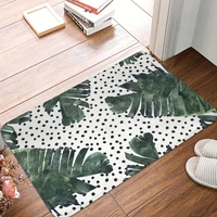 palm tropical leaves plant doormat printed soft bathroom entrance floor carpet door floor rug floor mat absorbent area rugs