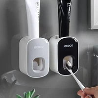 automatic toothpaste dispenser wall mount bathroom bathroom accessories waterproof toothpaste squeezer toothbrush holder