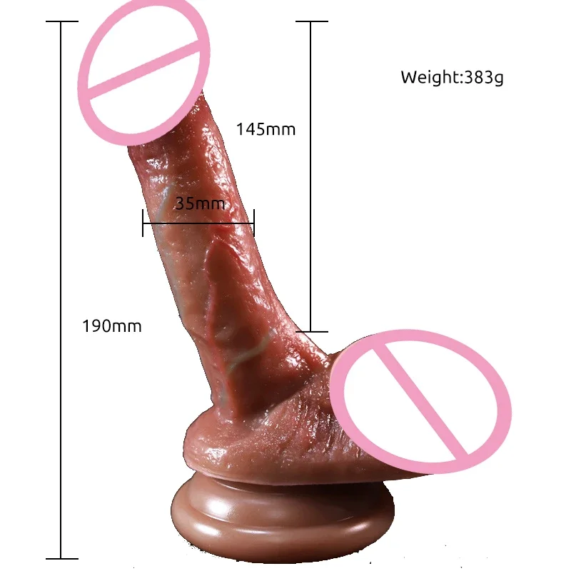 реалистичный фаллоимитатор xxl силикагель большой член игрушки для женщин