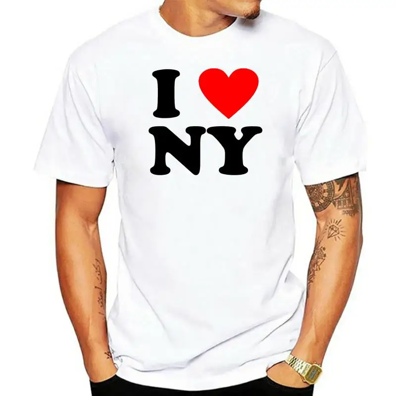 Мужская классическая Футболка с принтом I LOVE NEW YORK |