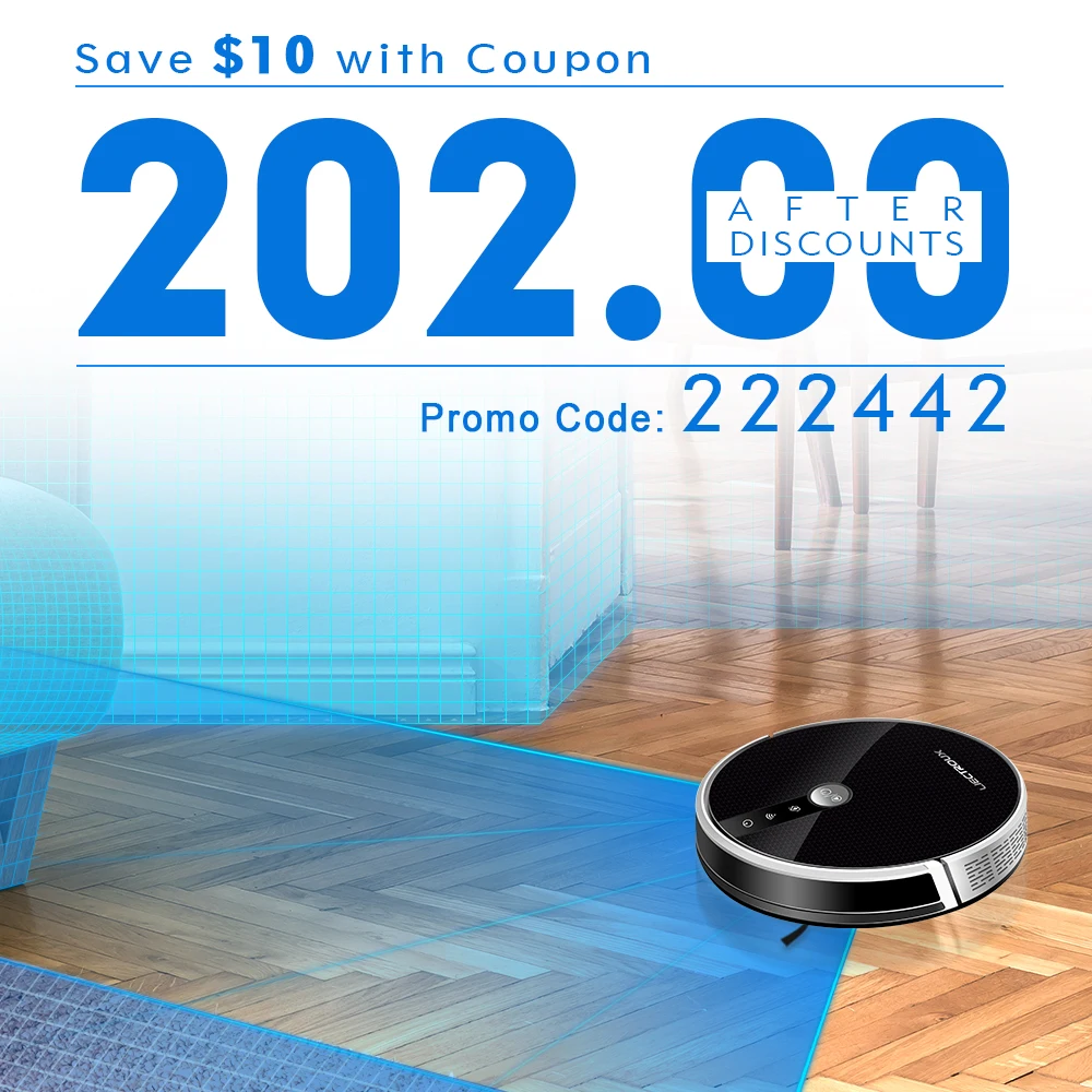 2023 Best LIECTROUX Robot Vacuum Cleaner C30B,Wet&WiFi,Map Navigation,Memory,Remote App,Electric Water Tank,Brushless Motor