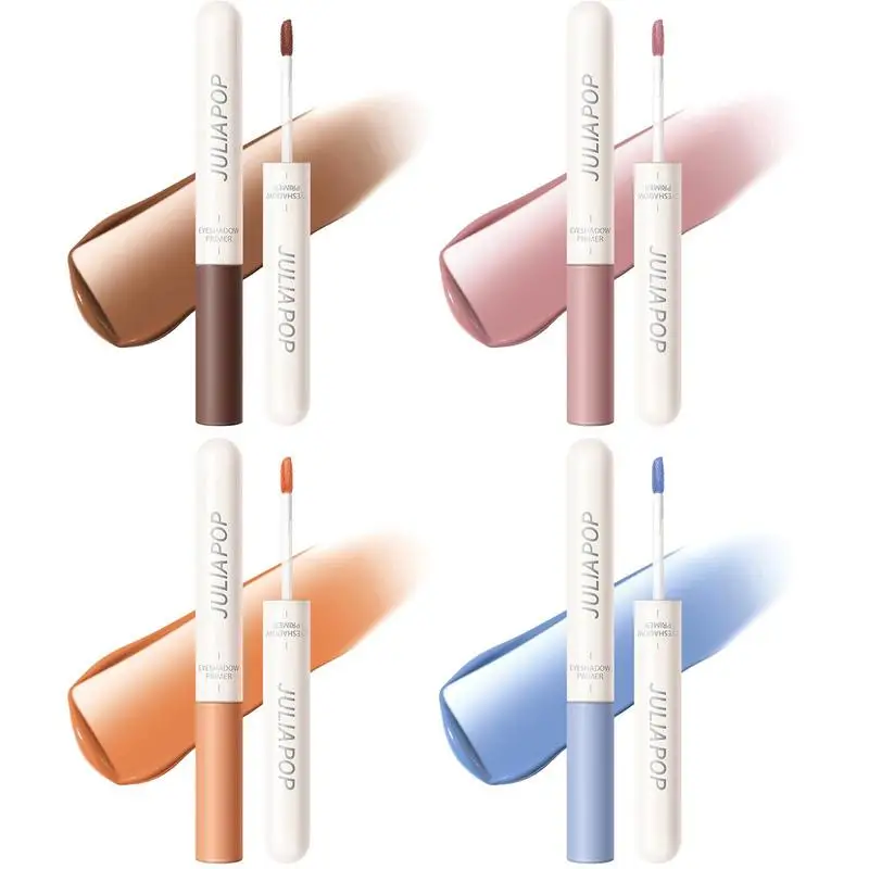 

Праймер для теней, 4 цвета, матовые жидкие тени для век с легкими водонепроницаемыми гладкими кремовыми цветными тенями для век, легкие и выс...