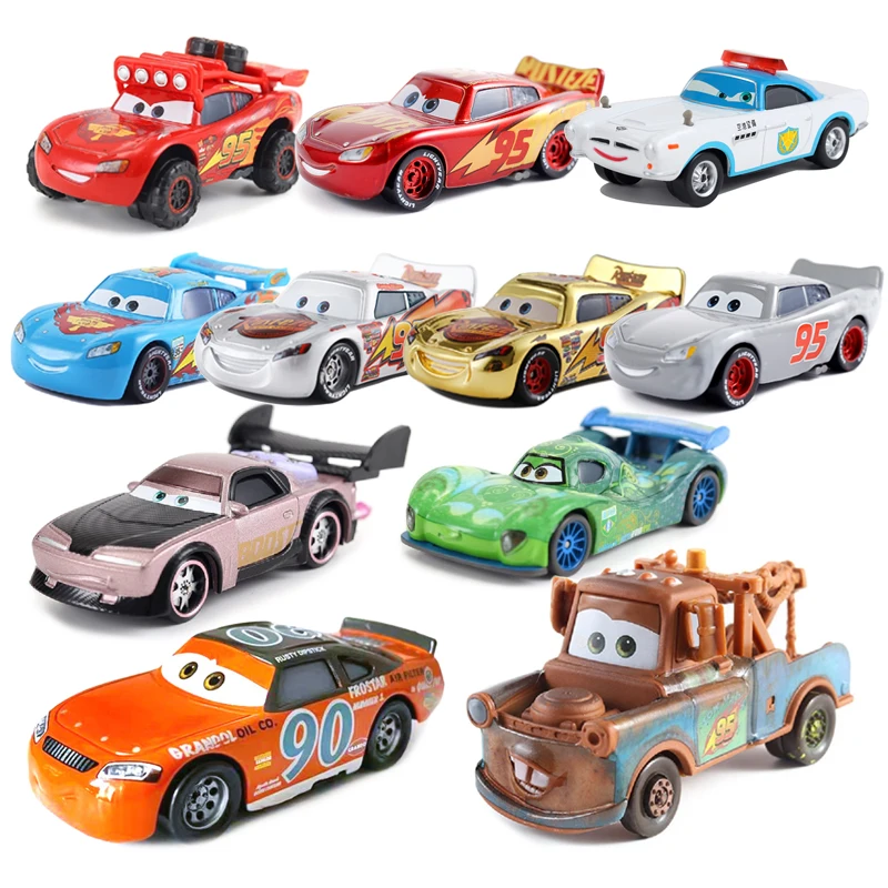

Cars Disney Pixar 2 3 Toys Lightning McQueen Collection Cars Mater Max Boost Anime Model Metal Alloy Diecast Car Toys For Kids