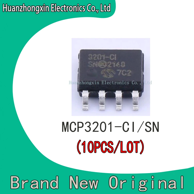 

10PCS MCP3201-CI/SN MCP3201 MCP IC MCU SOP8 New Original Chip