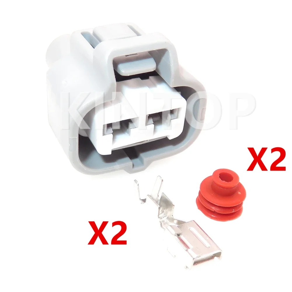 

1 комплект, 2-контактный автоматический гидравлический двигатель, электрическая розетка переменного тока в сборе для Toyota 6189-0425 6188-0259, автомобильный водонепроницаемый разъем